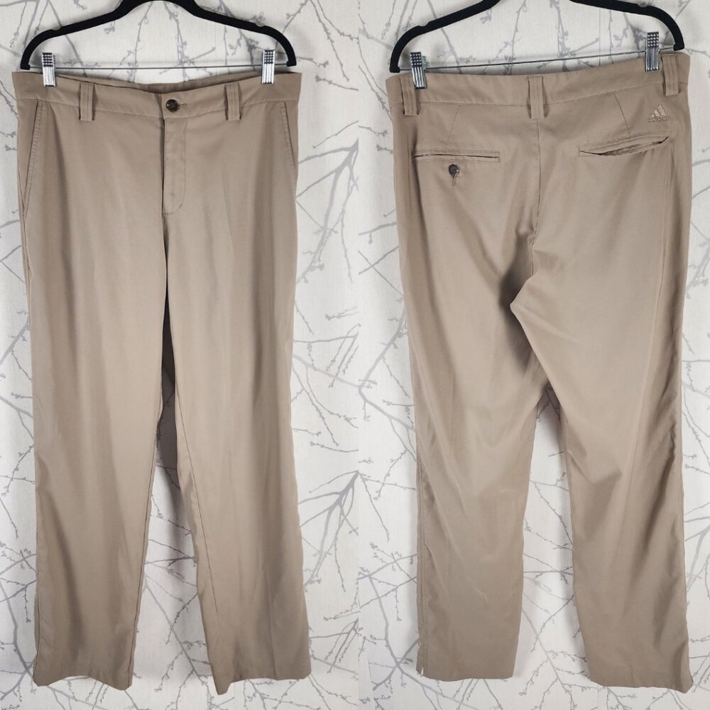 Adidas Climalite Beige Straight Leg Chino Pants